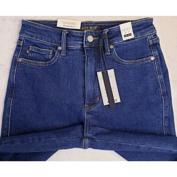 NWT JUDY BLUE High Waist Straight Leg Jeans w/ Tummy Control Women's *Size 5/27* - Picture 4 of 12